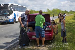 Oops, another typical Cuban moment - bus breakdown on our way to the beach from Cienguegos. Luckily, we had met Chris, a fellow diver from Austin,Texas, who we shared a taxi with to get us back on the road